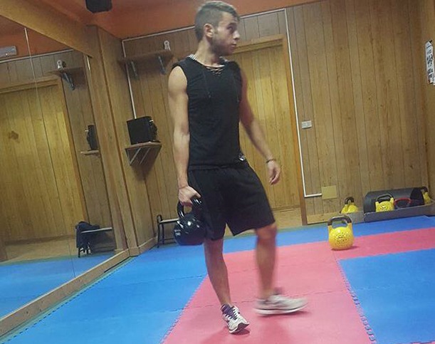 Antonio Barresi durante un allenamento Warrior Workout ad Antares