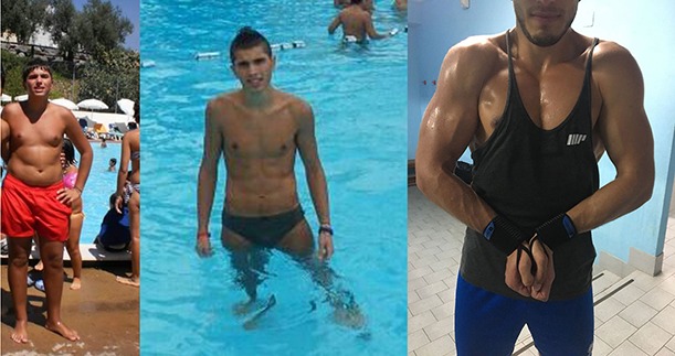 Emanuele Campiciano, evoluzione fisica durante il suo percorso di allenamento